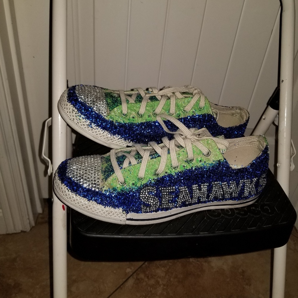 Custom Seattle Seahawks converse